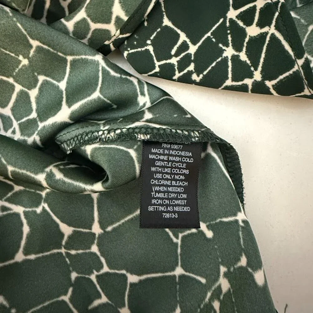 Green Satin Cowl Neck Cami – Worthington, Size Large - Picture 4 of 4